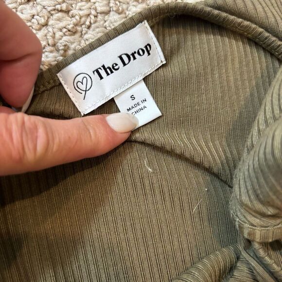 The Drop Women's Mickey Loose-Fit One-Shoulder Cutout Rib Knit Maxi Dress Small - Picture 13 of 13